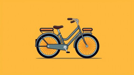 Cartoon bike icon design