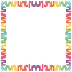 LGBTQ Pride Month border square