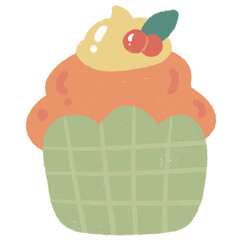 cupcake cartoon cute