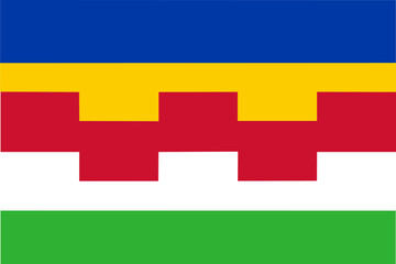 Flag of Maasdriel Municipality (Gelderland or Guelders province, Kingdom of the Netherlands, Holland)