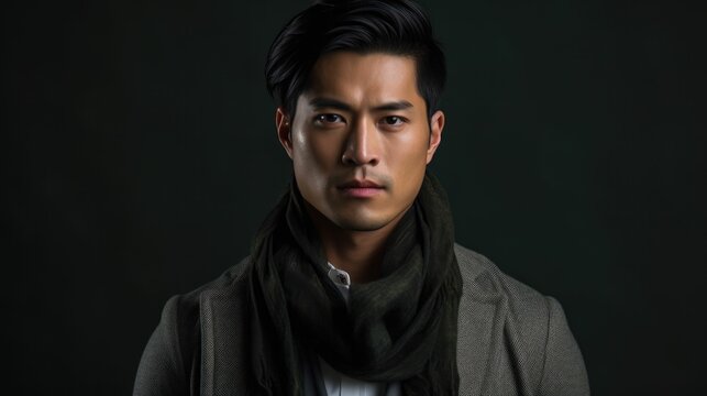 Portrait Of Fashion Asian Man