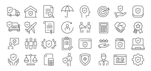 protection assurance Icônes