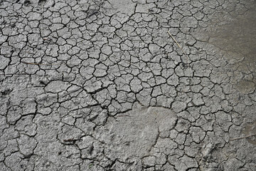dry and sun cracked earth
