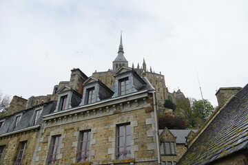 Fototapeta na wymiar Mont Saint Michel, France, May 2023