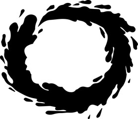 water splash icon isolated on white background