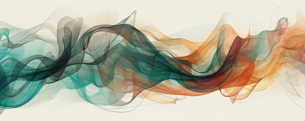 Abstract heavy multicolor cloud of haze