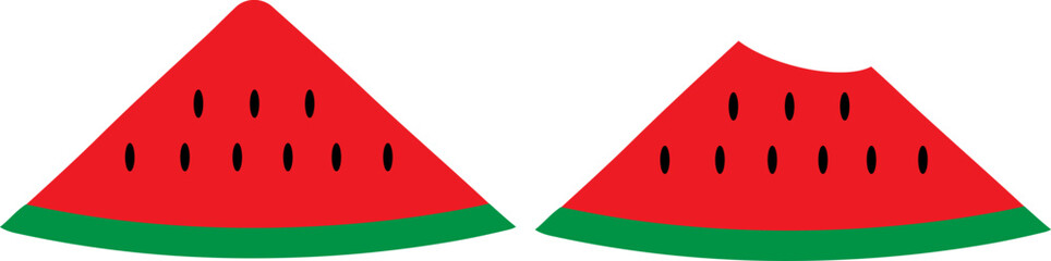 watermelon icon isolated on white background