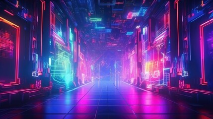 Abstract gaming background illustration