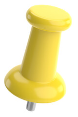 Push pin. Drawing pin. 3D pin. 3D illustration.