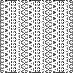
Geometric pattern of lines.  Black and white pattern for web page, textures, card, poster, fabric, textile.