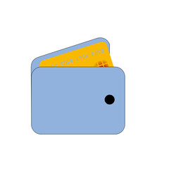 Wallet icon. Purse vector icon isolated on a white background.