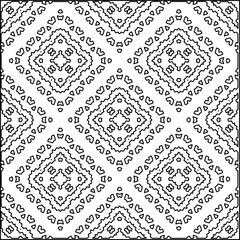 
Geometric pattern of lines.  Black and white pattern for web page, textures, card, poster, fabric, textile.