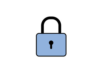Padlock icon. Protection, security, privacy concept. Vector illustration