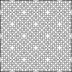 Geometric pattern of lines.  Black and white pattern for web page, textures, card, poster, fabric, textile.