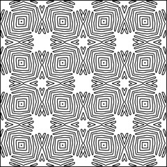 Geometric pattern of lines.  Black and white pattern for web page, textures, card, poster, fabric, textile.