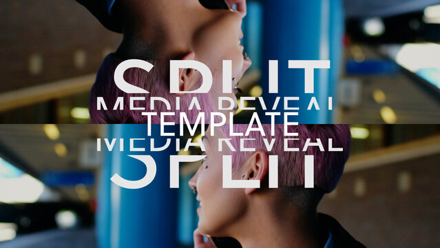Split Text Media Reveal Titles