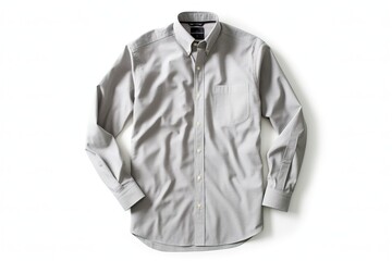 Shirt, Button-down on white background (Ai generated)