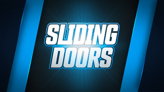 Split Sliding Doors Text Reveal Transition