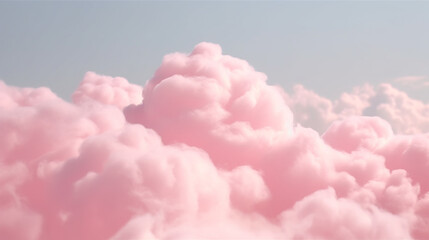 Soft and Fluffy Pink Clouds Background