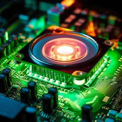 Futuristische MultiCore CPU - generative ai