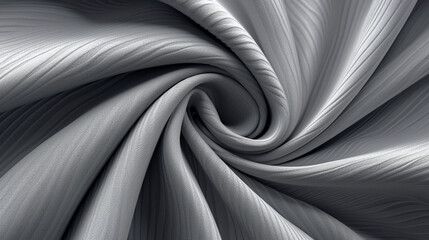 Soft Grey Fabric Waves with Beautiful Light. Generative AI