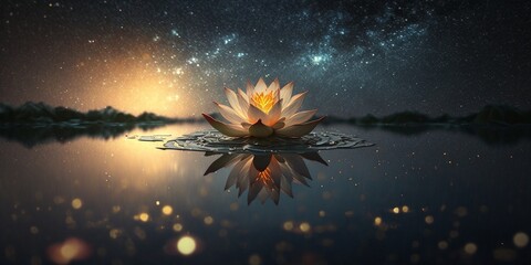 Zen Lotus Flower Water Meditation