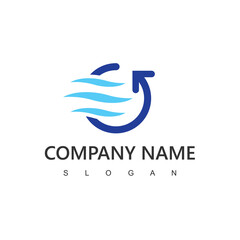 Air Conditioning Logo, HVAC Logo Concept