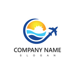 Tour And Travel Logo, Airplane  Icon