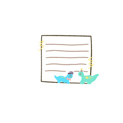 Dinosaur sticky note set 2