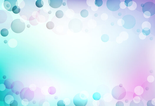 Concept background with circles bokeh illustration
