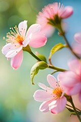 Obraz premium pink flowers