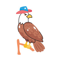 USA Eagle doodle vector filled outline icon. EPS 10 file