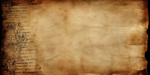 Blank parchment paper background