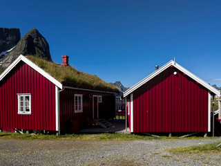 Traditional Norwegian Wooden Houses, in Northern Norway