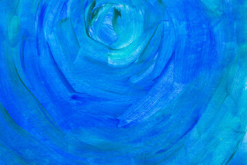 blue painted acrylic background texture