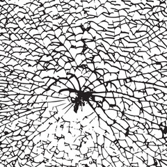 Background Vector illustration of broken glass  silhouette isolated on white background