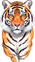 Lion colorful illustration isolated vector