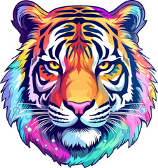 Lion colorful illustration isolated vector
