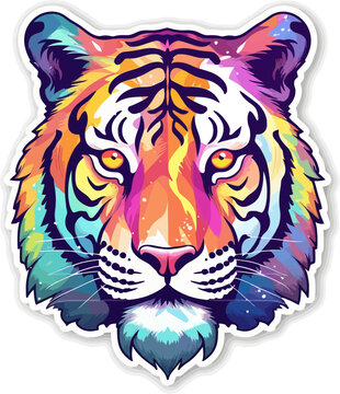 Lion colorful illustration isolated vector