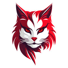 Fototapeta na wymiar cat head logo mascot vector illustration eps 10