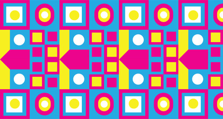 Landscape Geometry Textile Shapes Art Background