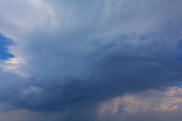 Fototapeta na wymiar dramatic dense cloudy sky background