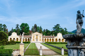 Maser Treviso, Italy - May 6, 2023 : Villa Barbaro is a Venetian villa, built by Andrea Palladio between 1554 and 1558-1560