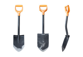 set of shovel, bayonet shovel isolated from background