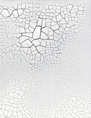Obraz premium Cracked white surface painting. 
