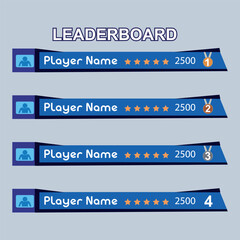Fototapeta premium Game leaderboard with abstract background 