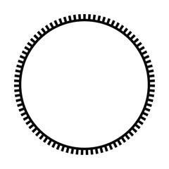 Circle frame round border shape icon for decorative vintage doodle element for design in vector illustration