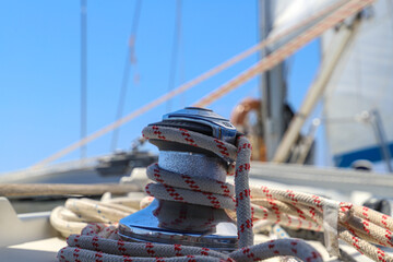 ropes on a sailboat