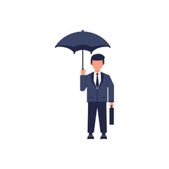 businessman with umbrella