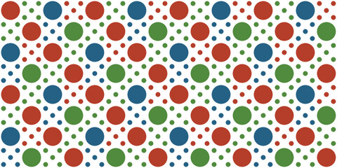 Polka dots from small and very large circles. For print and seamless surfaces.